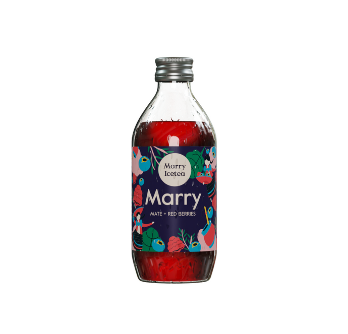 MARRY Mate + Red Berries (koffeinhaltig) 330ml