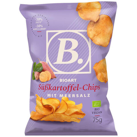 BioArt BIO Süßkartoffel-Chips mit Meersalz 75g