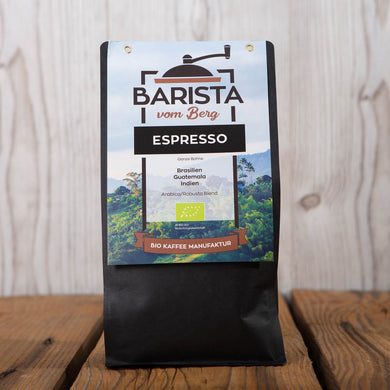 Barista vom Berg BIo Espresso Kaffee 500g