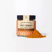 Lade das Bild in den Galerie-Viewer, Soul&amp;Spice BIO Spicy Bombay würzig scharfes Curry 120ml Glas
