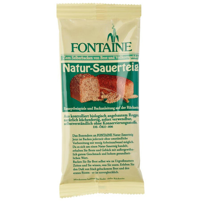 Fontaine Bio Natur Sauerteig flüssig, küchenfertig, sofort verwendbar 150g