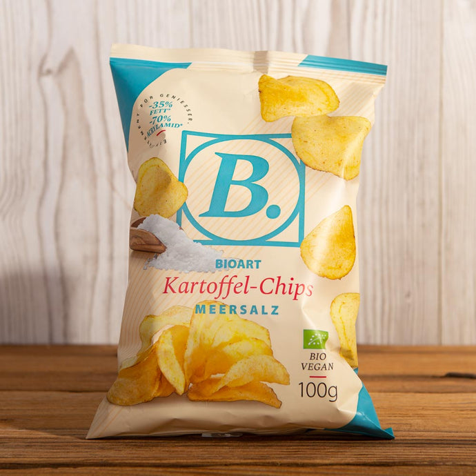 BioArt BIO Kartoffel-Chips mit Meersalz schonend hergestellt 100g