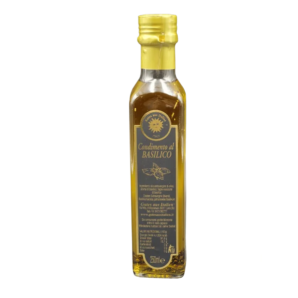 Gutes aus Italien Olivenöl extravergine mit Basilikum 250ml